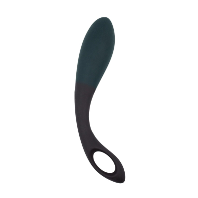 Масажер простати Alive Black Heart Teal Black з рельєфом, 10 см