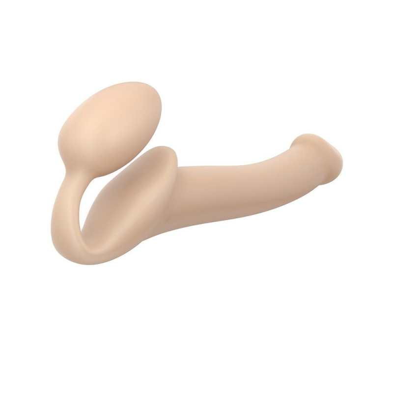 Безременный страпон Strap-On-Me Flesh M, полностью регулируемый, диаметр 3.3 см