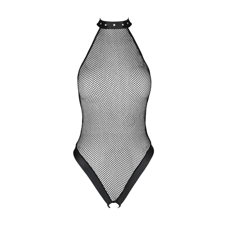 Боді–халтер з відкритим доступом Passion MOONLIGHT BODY L/XL чорний колір