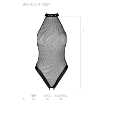 Боді–халтер з відкритим доступом Passion MOONLIGHT BODY L/XL чорний колір