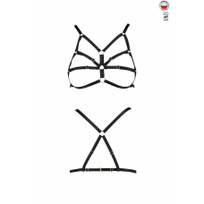 Бюстгальтер–стрепы Passion Exclusive ARMANDA BRA 2XL/3XL, чорний колір