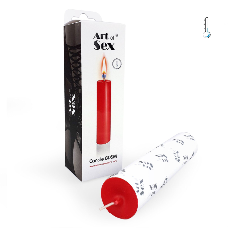 Красная восковая свеча Art of Sex size M 15 см низкотемпературная