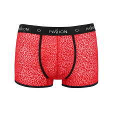 Чоловічі прозорі боксери Passion 046 SHORT PARKER L/XL Червоний, сітка, під леопард