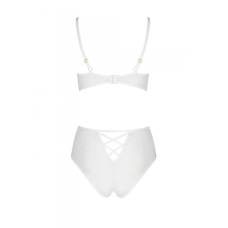 Еротичний комплект з малюнком Passion LOVELIA BIKINI 2XL/3XL, білий