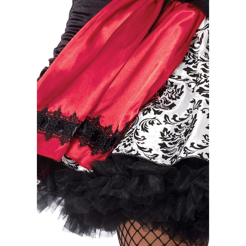 Еротичний костюм Червоної шапочки Leg Avenue Gothic Червоний Riding Hood XL, сукня, накидка