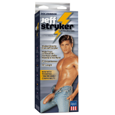 Великий фалоімітатор Doc Johnson Jeff Stryker White (ULTRASKYN, Vac-U-Lock), довжина 24 см, діам. 5.4 см