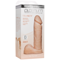Фалоімітатор Doc Johnson Platinum TRUSKYN The Tru Ride, довжина 20.3 см, діам. 4.8 см, двошаровий силікон