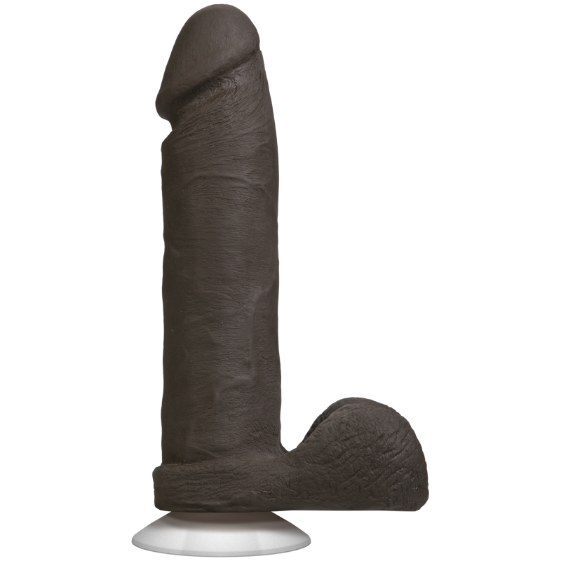 Фалоімітатор Doc Johnson The Realistic Cock Black (ULTRASKYN, Vac-U-Lock), довжина 20.5 см, діам. 5.1 см