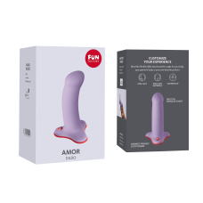 Фаллоимитатор Fun Factory AMOR, сиреневый, длина 14.6 см, диам. 3.7 см, изогнутый
