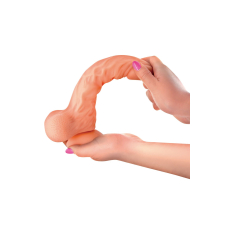 Фалоімітатор із рухомою крайньою плоттю Real Body – Real Brad, довжина 20.2 см, діам. 4.5 см, TPE