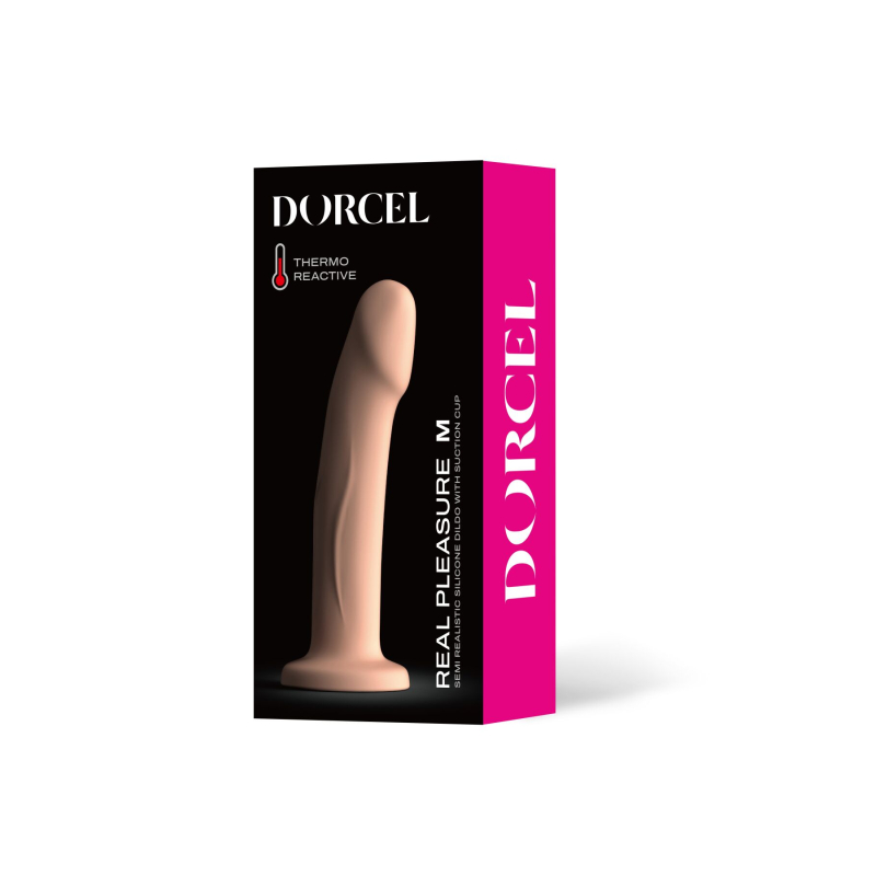 Фаллоимитатор на присоске – Dorcel Real Pleasure M Vanilla - длина 17.5 см
