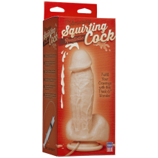 Фалоімітатор з еякуляцією Doc Johnson The Amazing Squirting Realistic Cock, довжина 18 см, діам. 5.1 см, ПВХ