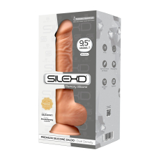 Фалоімітатор SilexD Kevin Flesh (MODEL 1), довжина 25 см, діам. 4.5 см, двошаровий, силікон + Silexpan