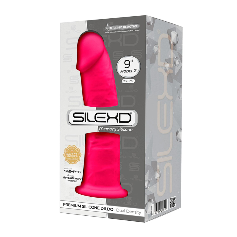 Фаллоимитатор SilexD Oscar Pink, двухслойный, силикон + Silexpan, длина 22.8 см, диам. 5.4 см
