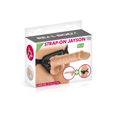 Жіночий страпон-трусики 2в1 Real Body – Jayson: довжина 21 см, діам. 4 см, трусики та фалоімітатор