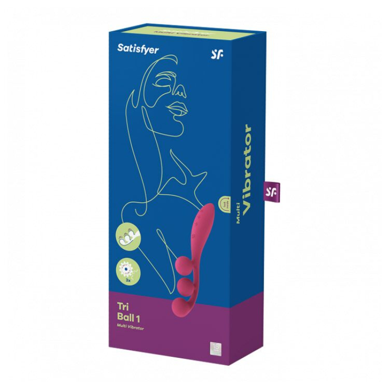 Гибкий универсальный вибратор – Satisfyer Tri Ball 1 – 3 мотора, 50 уникальных комбинаций