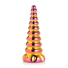 Хентай Скляний Фалоімітатор – Creature Cocks Twilight Rainbow Glass Dildo, 16 см