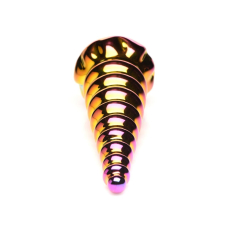 Хентай Скляний Фалоімітатор – Creature Cocks Twilight Rainbow Glass Dildo, 16 см