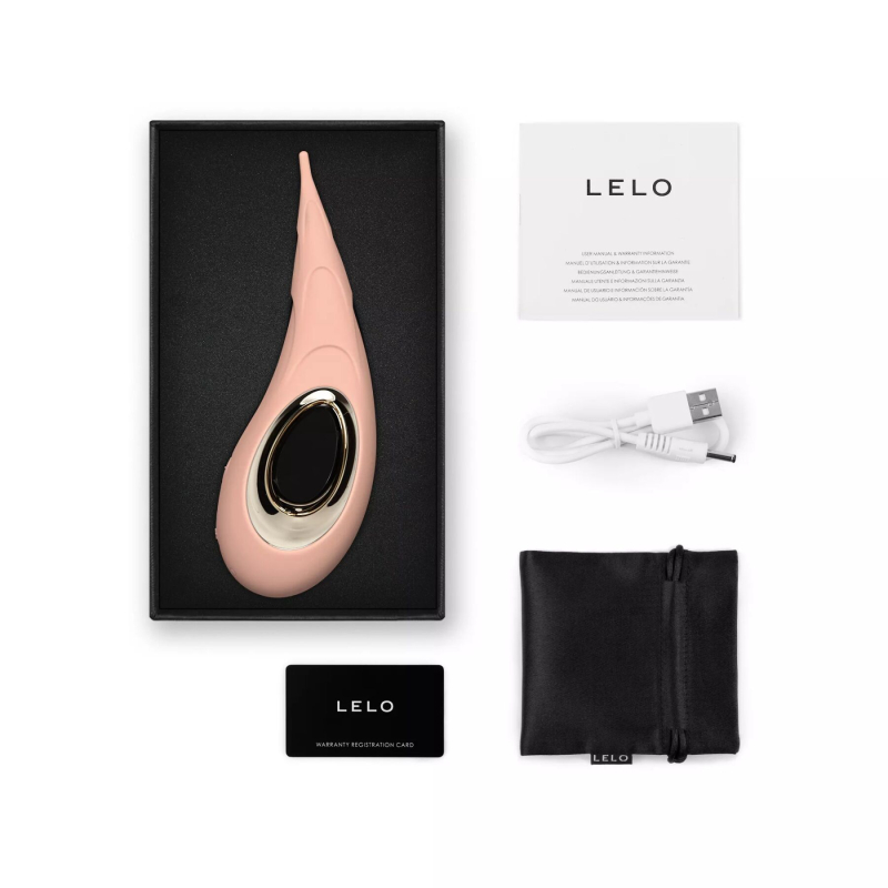 Клиторальный вибратор для точечной стимуляции LELO DOT Cruise Peach Please, розовый, технология Infinite Loop