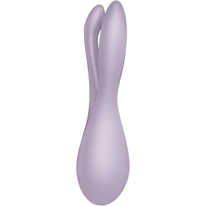 Кліторальний вібратор – Satisfyer Threesome 2 Violet – 3 гнучкі пальчики, 3 мотори, 12 режимів