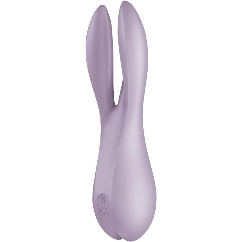 Кліторальний вібратор – Satisfyer Threesome 2 Violet – 3 гнучкі пальчики, 3 мотори, 12 режимів