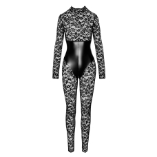 Комбінезон Noir Handmade F299 Enigma lace catsuit with underbust bodice – M