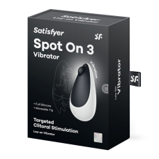 Компактний потужний вібратор – Satisfyer Spot On 3 Black, 12 режимів вібрацій