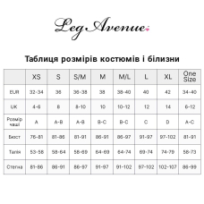 Комплект Leg Avenue Lace cami garter and g–string Чорний One Size