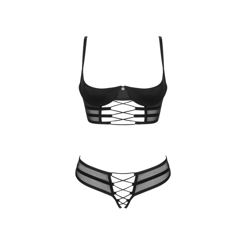 Комплект Obsessive Roxelia 2–pcs crotchless set XS/S
