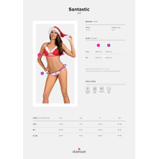 Комплект Obsessive Santastic 3–pcs set L/XL