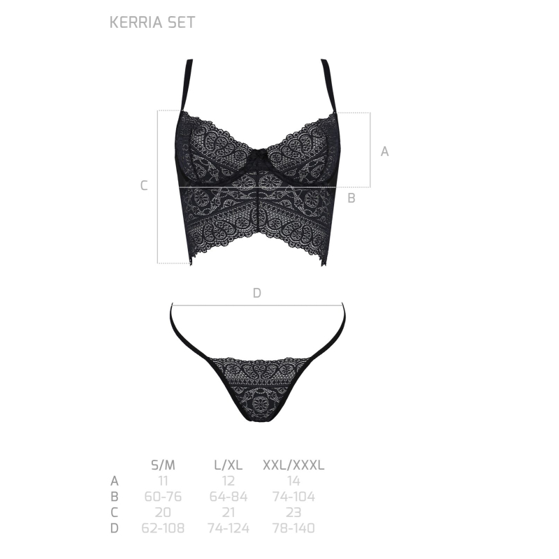 Комплект Passion KERRIA SET Черный L/XL – ECO Passion
