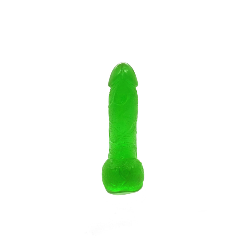 Крафтове мило-член із присоскою Чистий Кайф Green size S натуральне