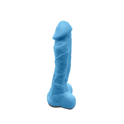 Крафтовое мыло-член с присоской Чистый Кайф Blue size XL, натуральное
