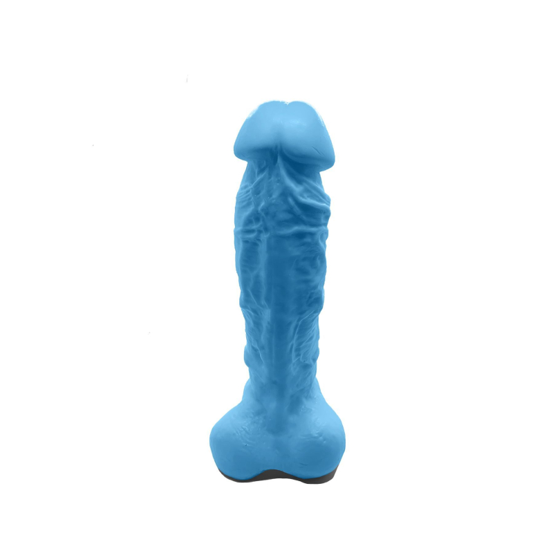 Крафтовое мыло-член с присоской Чистый Кайф Blue size XL, натуральное