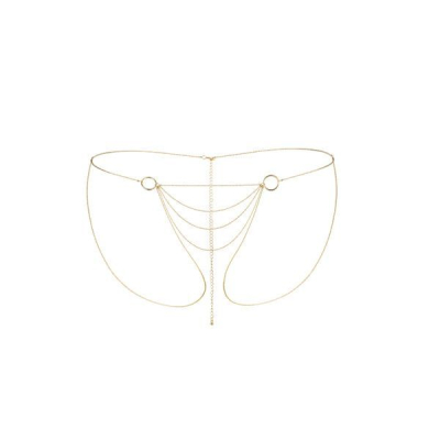 Ланцюжок–трусики Bijoux Indiscrets Magnifique Bikini Chain – Золотистий, прикраса для тіла