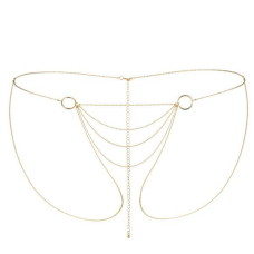 Цепочка–трусики Bijoux Indiscrets Magnifique Bikini Chain – Золотистый, украшение для тела