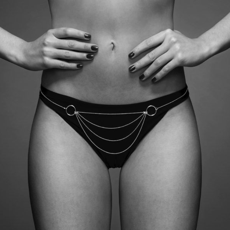 Ланцюжок–трусики Bijoux Indiscrets Magnifique Bikini Chain – Золотистий, прикраса для тіла