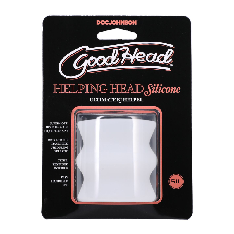Мастурбатор для чоловіків Doc Johnson GoodHead (світиться в темряві) - Helping Head Silicone