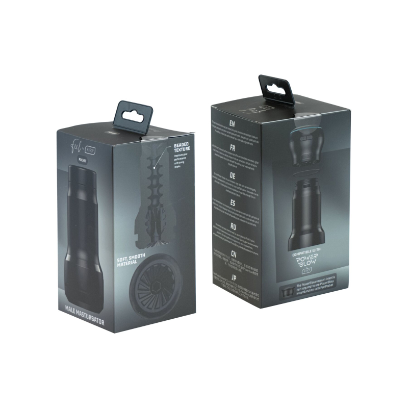 Чоловічий мастурбатор у колбі Kiiroo Feel Pocket – сумісний з PowerBlow
