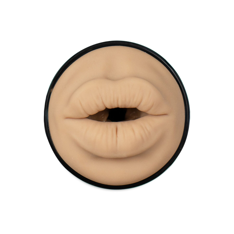 Мастурбатор у колбі зі сліпка ротика Вікторія Джун – Kiiroo Feel Victoria June Mouth Stroker – сумісний з PowerBlow і Keon