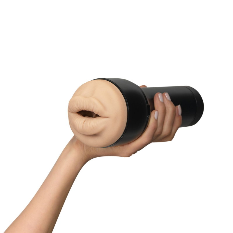 Мастурбатор у колбі зі сліпка ротика Вікторія Джун – Kiiroo Feel Victoria June Mouth Stroker – сумісний з PowerBlow і Keon
