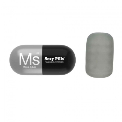 Мастурбатор у вигляді пігулки – Love To Love SEXY PILLS MAGIC SILVER