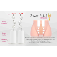 Мастурбатор полуторс 2в1 анус та вагіна з вібрацією та масажем – Kokos Cherry 2WayPlus