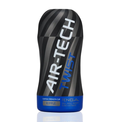 Мастурбатор зі змінною тугістю обхвату – Tenga Air–Tech Twist Ripple Blue – ефект мінету
