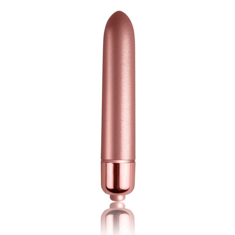 Матова віброкуля рожевого кольору Rocks Off RO-90mm Touch of Velvet Rose Blush – 10 режимів вібрації, на батарейці