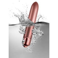 Матова віброкуля рожевого кольору Rocks Off RO-90mm Touch of Velvet Rose Blush – 10 режимів вібрації, на батарейці