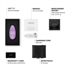 Міні вібратор для клітора – LELO Lily 3 Calm Lavender – 10 режимів роботи, повний водозахист