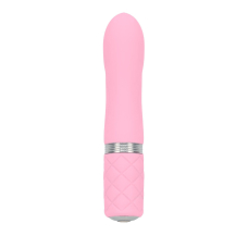Міні-вібратор з кристалом Сваровські – PILLOW TALK Flirty Pink – гнучка головка, м'який силікон