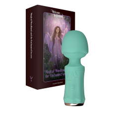 Міні вібромасажер – FairyGasm SecretFuntasy Green – гнучке кріплення головки, 10 режимів вібрації