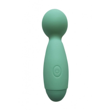 Міні вібромасажер мікрофон – Wooomy Smally Mini Wand Turquoise – 10 потужних режимів вібрації